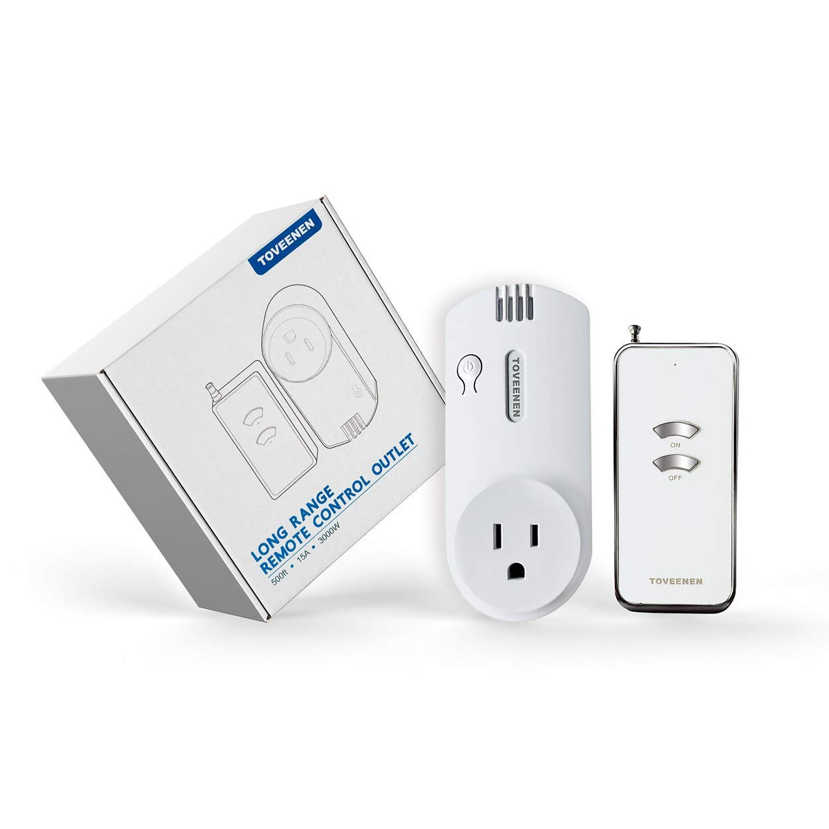 Wireless Remote Control Outlet Plug Light Switches Long Range with 2  Remotes